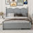 Queen Size Platform Bed With with 2 Big Drawers, Twin XL Size Trundle-108778361