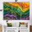 Rainbow Stone Structure Waves - ensemble d'impression d'art mural en marbre-108311634-108311651