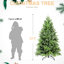 7ft Decoration With 1375 Mixed Pe+ Tips, Fast - Install Hinged Structure, Strong Metal Support, Pine Appearance For Holidays Holiday Tree Branch Quick Setup Design, Heavy Duty Stand, Realistic