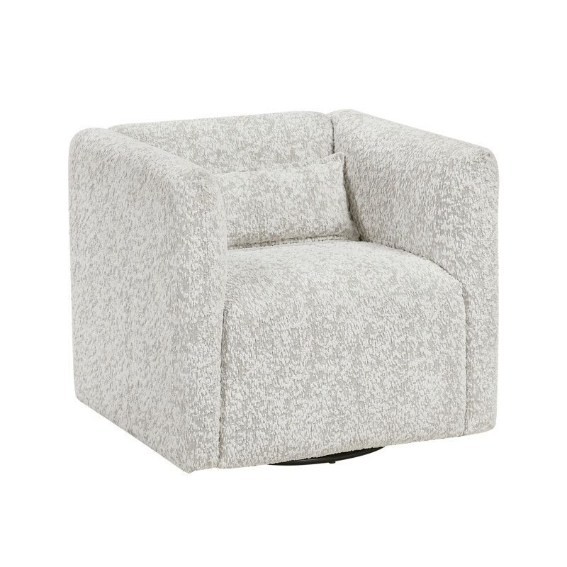 Fauteuil pivotant en tissu jacquard Modern Living