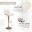 Tabouret pivotant rembourré Garnich-2068796545