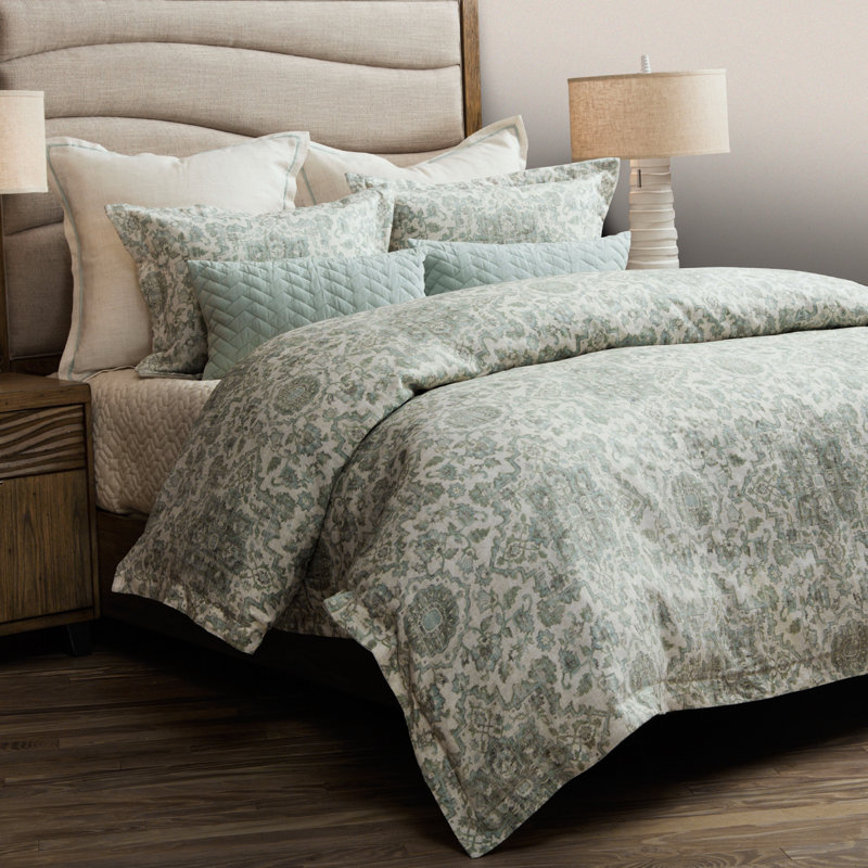 Northridge Duvet Set - Spa, King Duvet Cover + 8 Additional Pieces