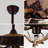 52" Farmhouse Antler Ceiling Fan with Light Kit | 6-Speed Reversible Mute Motor, Timer Function, Wooden Blades & Glass Shade (E12 Base) for Living Room, Bedroom & Dining Room