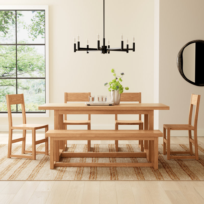 Modica Solid Wood 6 Piece Dining Set