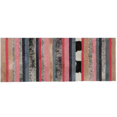 Nueva Raya Cowhide Striped Area Rug