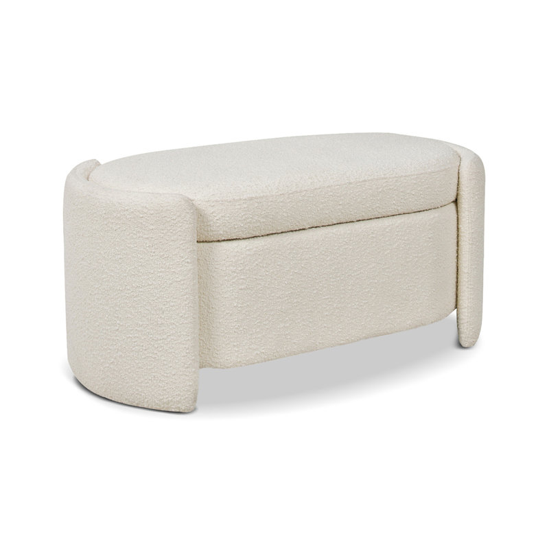 Banc de rangement ovale rembourré ovale Fuji