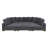 Large Seating Corduroy Modular Sleeper Sectional