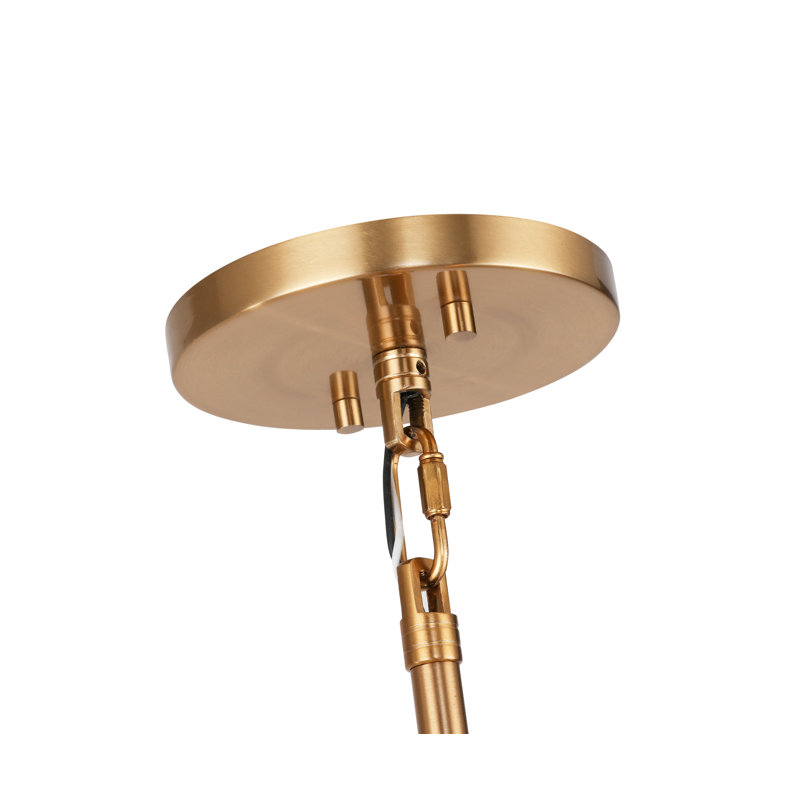 Lustre sphérique spoutnik 6 lumières Middleborough, Laiton