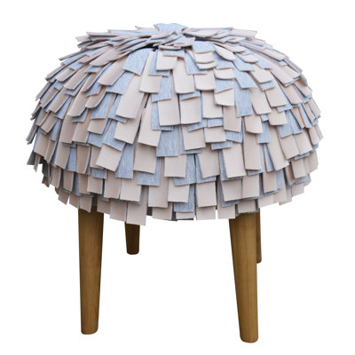 Solid + Manufactured Wood Accent Stool