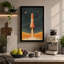 Rocket to the Stars Retro - Wrapped Canvas-1063593288-1063593294