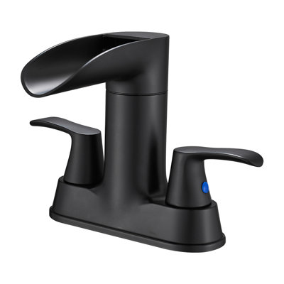 Robinet pour salle de bain à 2 poignées avec drain Center