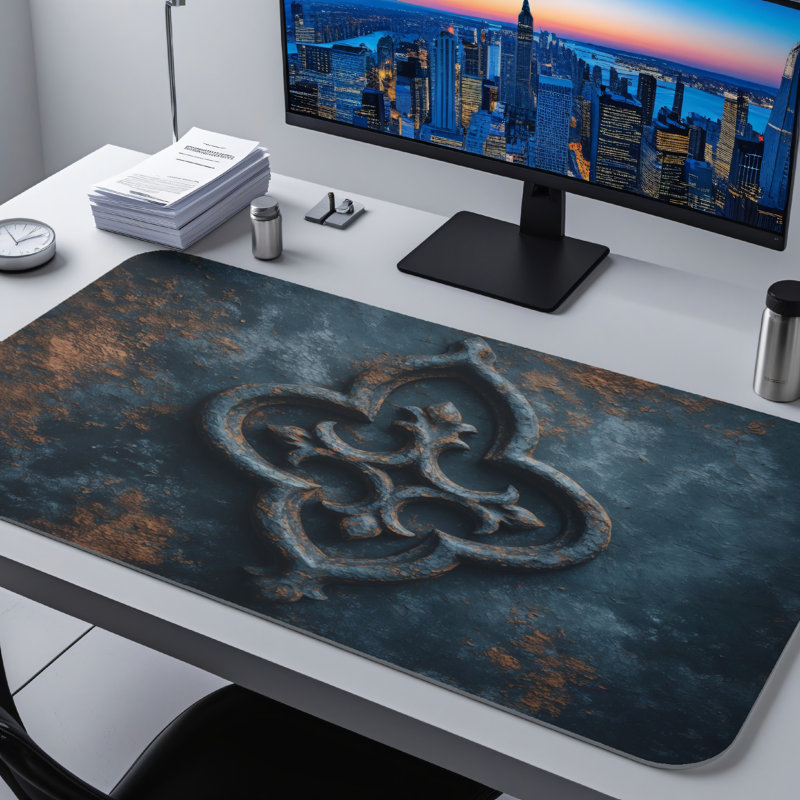 Polyester Desk Pad, 14.4x12.1