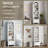 2PCS 8-Shelf Bookcase 71'' H X 20'' W Wood Storage Bookcase With Adjustable Shelves-1588097785