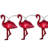 10-Count Pink Flamingo Summer Patio String Light Set 7.25ft White Wire