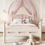 Lit plateforme simple avec tête de lit chic, structure de lit en bois massif avec support à lattes, pas de sommier tapissier et conception basse à terre-1256927302