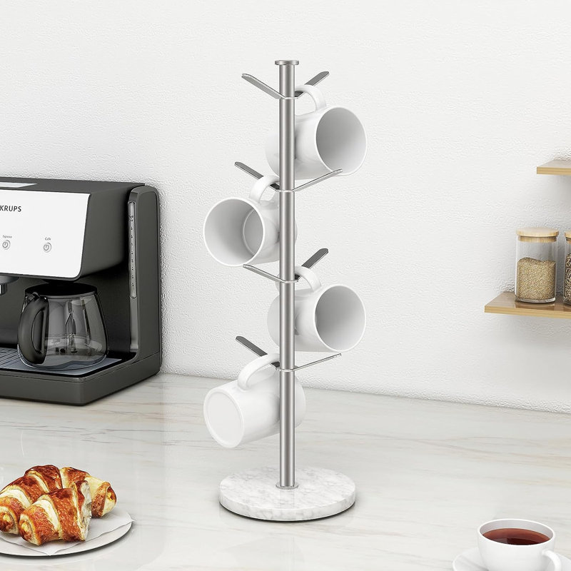 Arbre à tasses en acier Terza, Nickel brossé