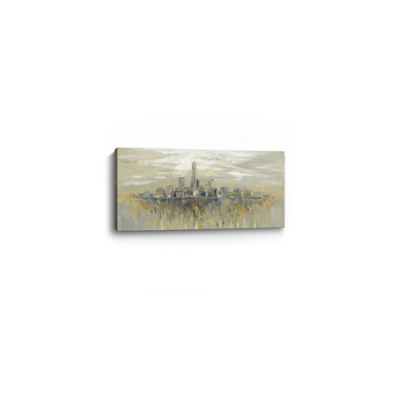 «Artistic Manhattan City Skyline», art mural sans cadre