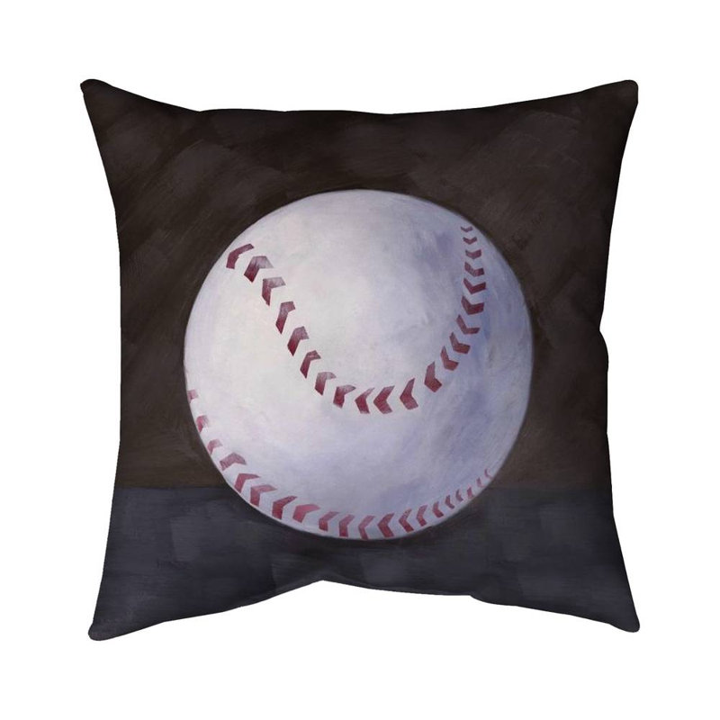 Baseball ball - 26"x26" Throw pillow - Poly twill - Print on demand