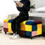 Lavora 114cm Wide Tufted Rectangle Chequered Standard Ottoman with Storage-969352326