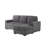Melody Grey Sectional With Pullout