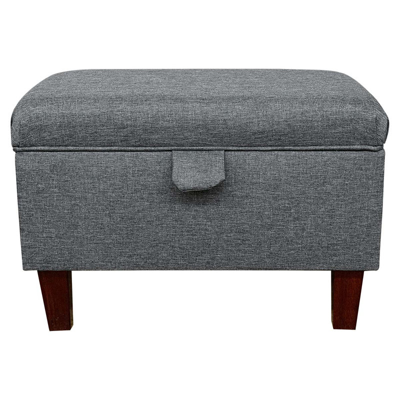 50.8cm Wide Rectangle Solid Colour Footstool Ottoman with Storage