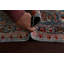 Tapis zone en laine 9 pi 3 po x 9 pi 9 po "one-of-kind" noué la new age kazak