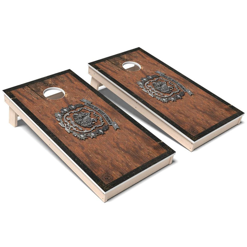 Ensemble de jeu de cornhole rétro toutes saisons en West West State State, Ajouter un étui et des lumières