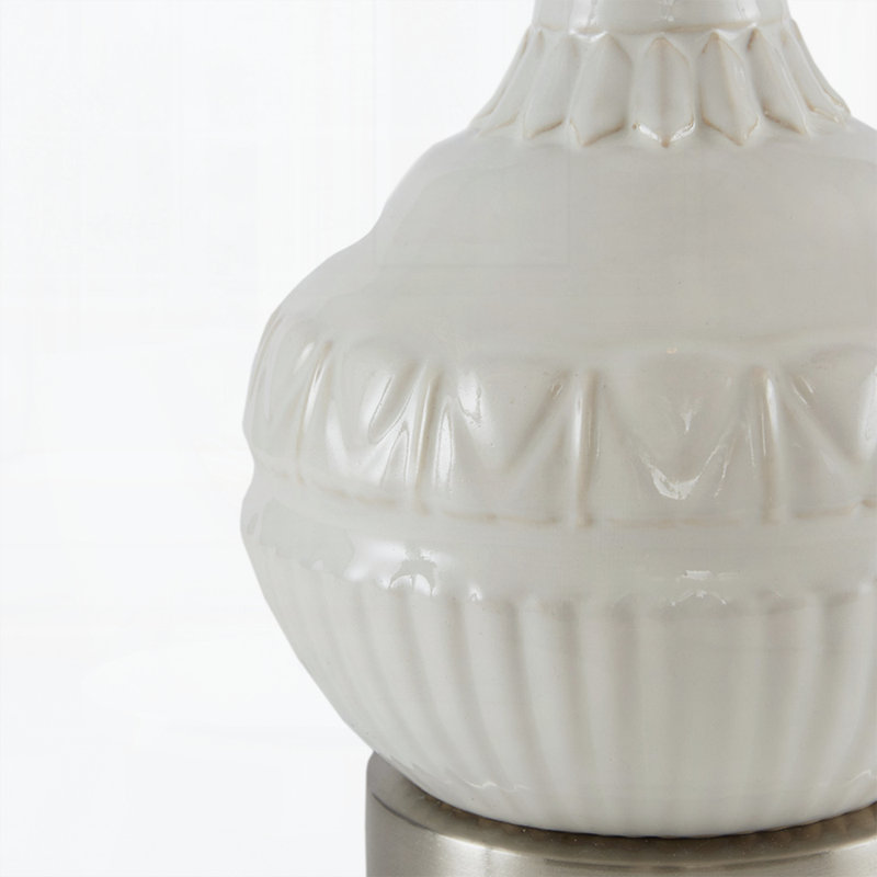 Embossed Boho Table Lamp
