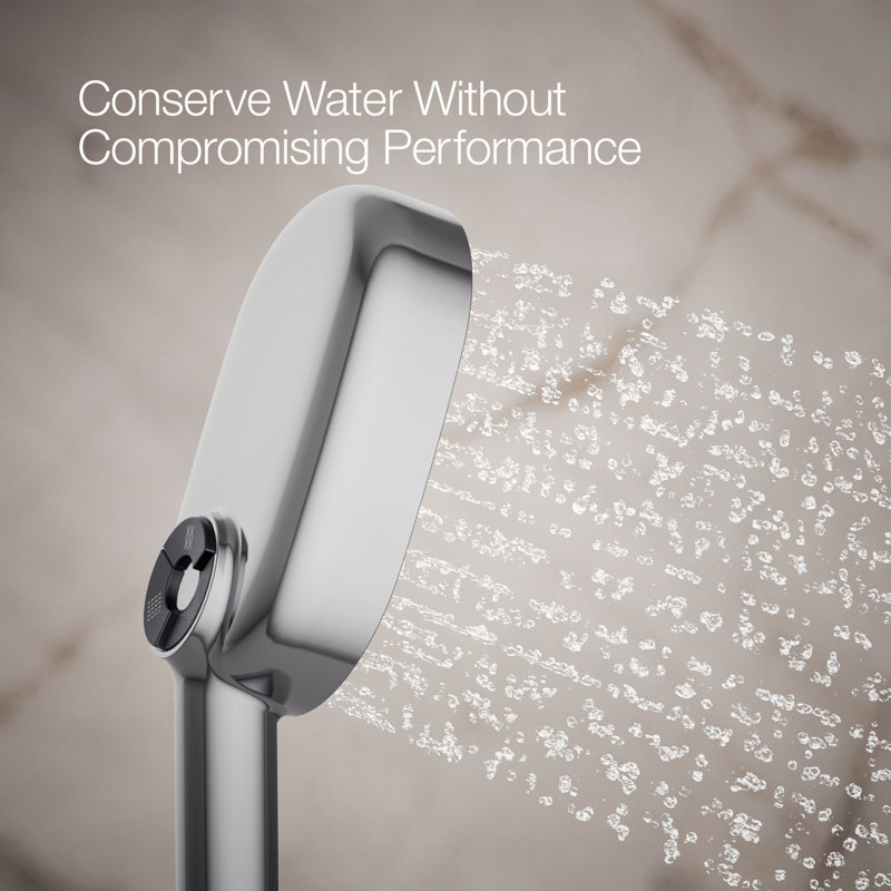Statement 1.75 GPM Oval Multifunction Handshower With Katalyst Air-Induction Technology, Polished Chrome