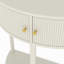 Console moderne en demi-cercle cannelé 31,5 po Modern-124237637