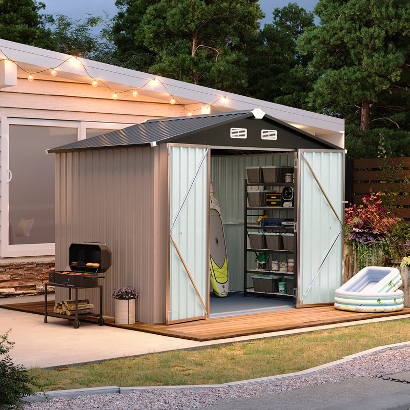  Remise de rangement extérieure avec plancher 6 x 8 pi