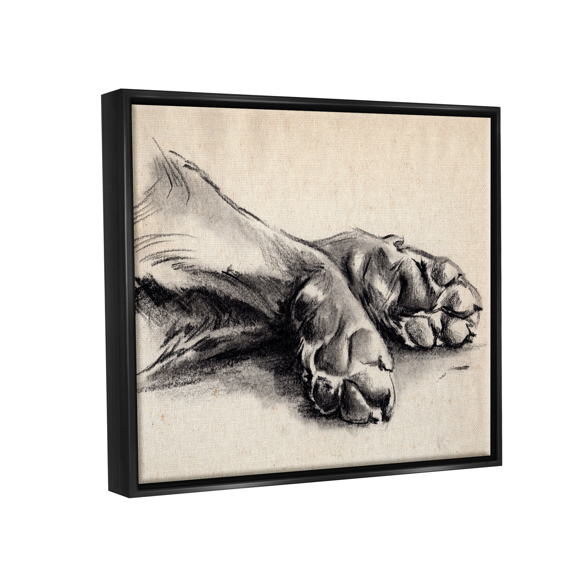 Stupell Resting Labrador Dog Pencil Sketch Gallery Wrapped Canvas Wall Art,  24 x 30