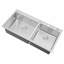 Évier de cuisine à double cuve encastrable avec accessoires L 43 po x l 21,5 po CozyBlock