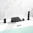 1 Handle Bathroom Waterfall Faucet with Diverter-110801580