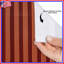 Orange Vertical Lines Shower Curtains Extra Long-273355935