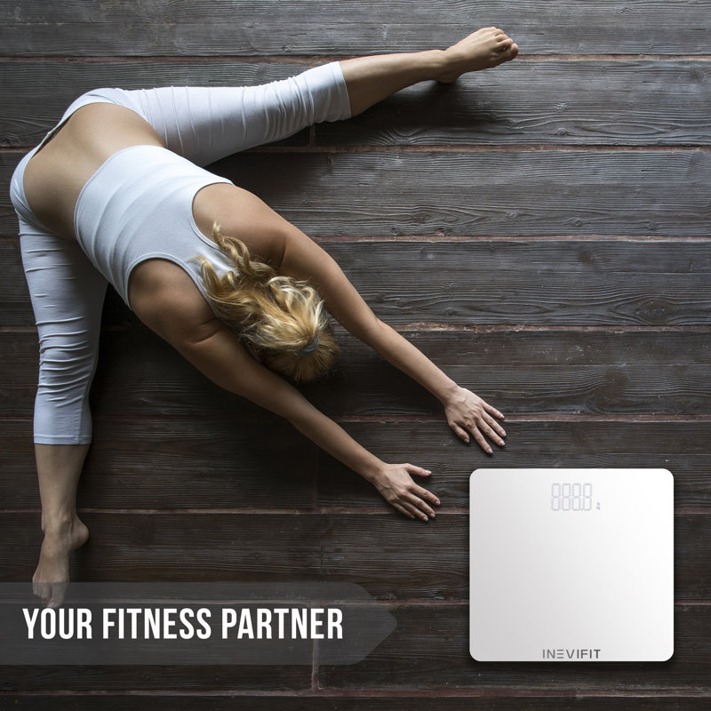 INEVIFIT Digital Bathroom Scale, White