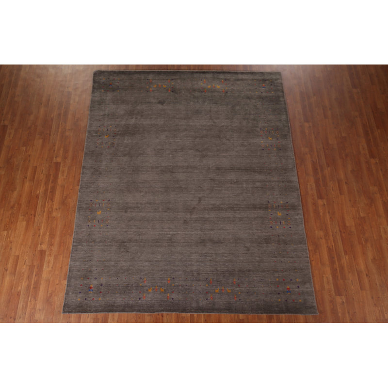 Tapis brun fait à la main Gabbeh