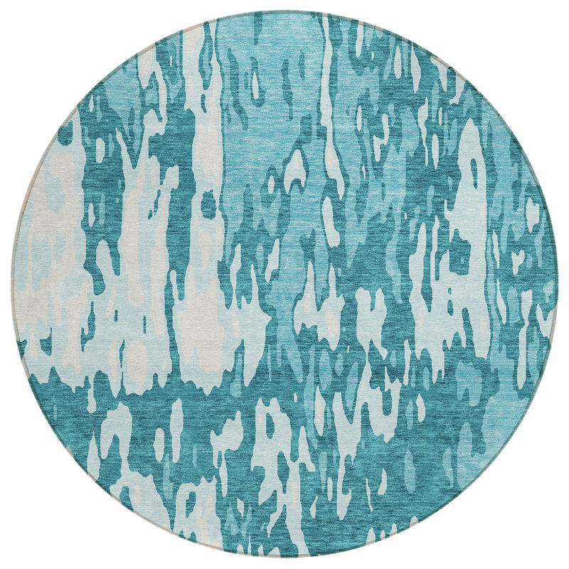  Chayden Area Rug with Non-Slip Backing, Round 8'