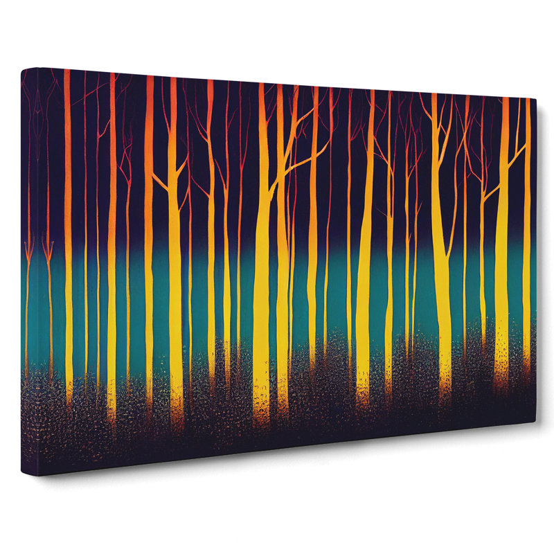 Evocative Abstract Forest - Wrapped Canvas, 35cm H x 50cm W x 3cm D