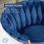 Chaise d'appoint rembourrée en velours Evanni-316044271-333893688