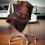 Coussin imprimé floral rouge-29895041-29895044