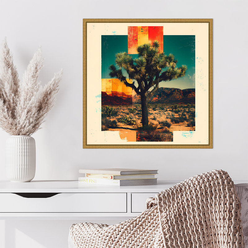 «Bold Joshua Tree» par Walker Noble, reproduction d'art sur toile encadrée, H 22 po x l 22 po