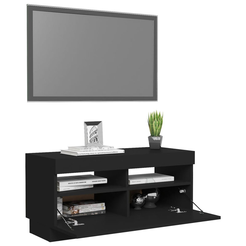 Maxence TV Stand, Black, 80cm