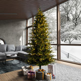 Vickerman Kamas Fraiser Fir Artificial Color Changing Christmas Tree