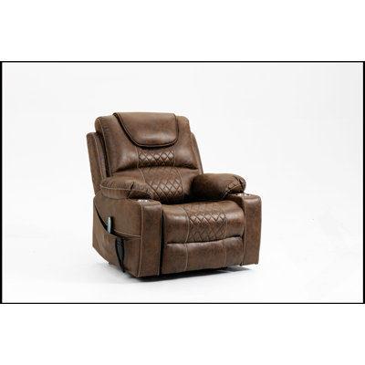 Fauteuil inclinable électrique pour personnes âgées avec moteur double, porte-gobelets et installation à plat pour un confort et une commodité maximaux