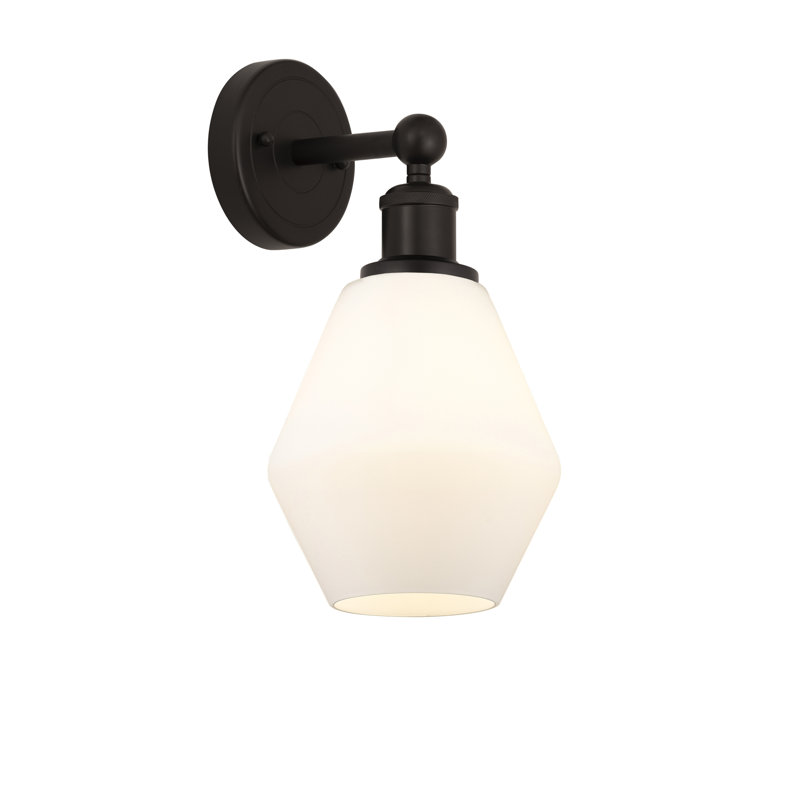 Amylea Armed Sconce, Cased Matte White, Oil Rubbed Bronze
