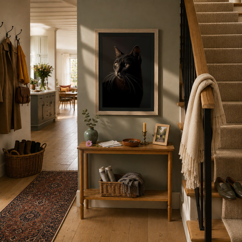 Golden Gaze Modern - Framed Print, A4 - 29.7 x 21.0 cm, Black