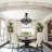 5-Light 19" Tiffany Style Stained Glass Chandelier