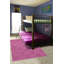 Tapis géométrique rose touffeté-9826065