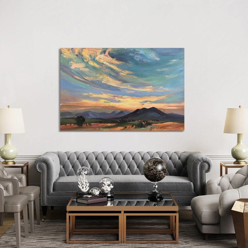 Taos Mountain New Mexico 1 Piece Wall Art on Canvas, 101.6 cm H x 152.4 cm W x 3.175 cm D, Does Not Apply